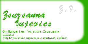 zsuzsanna vujevics business card